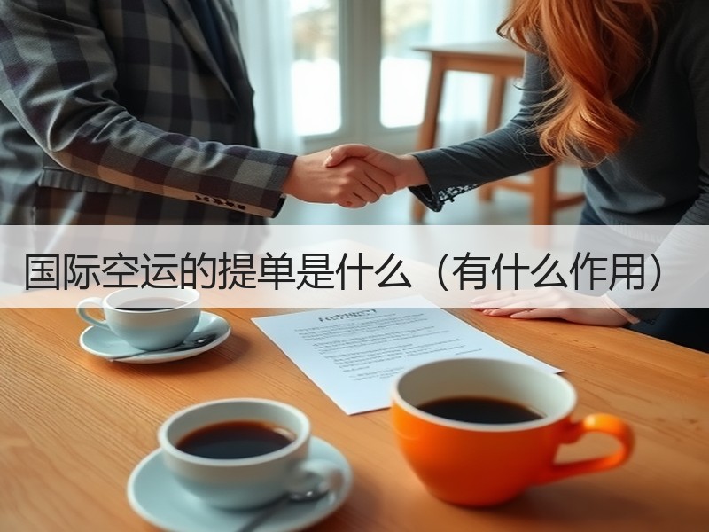 国际空运的提单是什么（有什么作用）