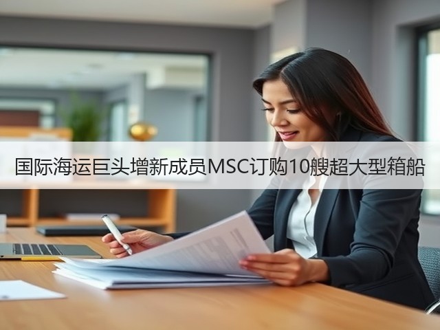 国际海运巨头增新成员MSC订购10艘超大型箱船(图1) 国际海运巨头增新成员MSC订购10艘超大型箱船(图1)