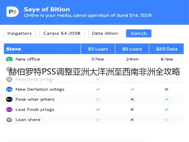 赫伯罗特PSS调整亚洲大洋洲至西南非洲全攻略(图2)