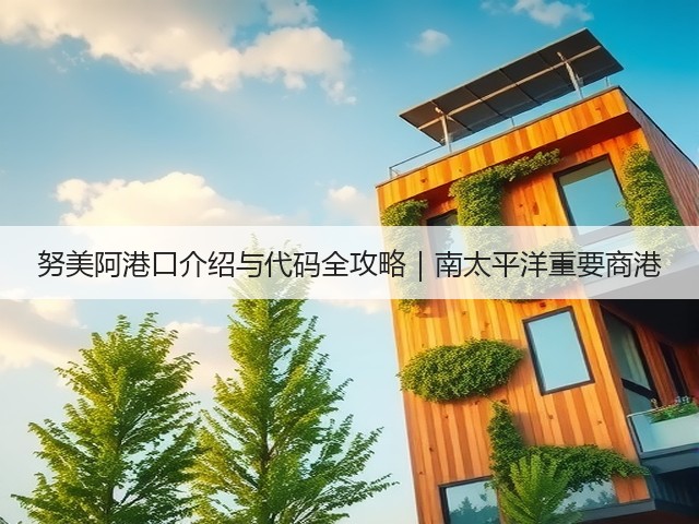 努美阿港口介绍与代码全攻略|南太平洋重要商港(图1) 努美阿港口介绍与代码全攻略|南太平洋重要商港(图1)