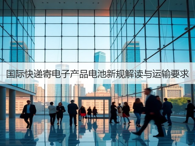 国际快递寄电子产品电池新规解读与运输要求(图1) 国际快递寄电子产品电池新规解读与运输要求(图1)