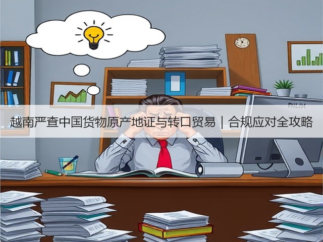 越南严查中国货物原产地证与转口贸易|合规应对全攻略(图1) 越南严查中国货物原产地证与转口贸易|合规应对全攻略(图1)