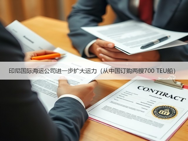 印尼国际海运公司进一步扩大运力（从中国订购两艘700 TEU船）(图2)