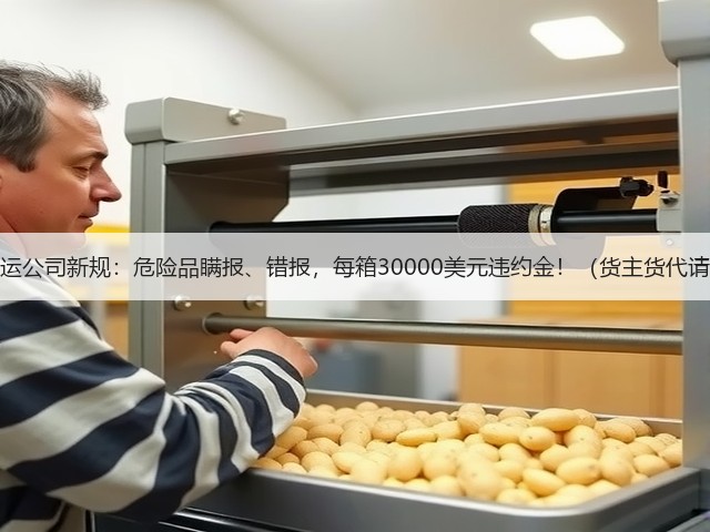 国际海运公司新规:危险品瞒报、错报,每箱30000美元违约金!(货主货代请注意)(图1) 国际海运公司新规:危险品瞒报、错报,每箱30000美元违约金!(货主货代请注意)(图1)