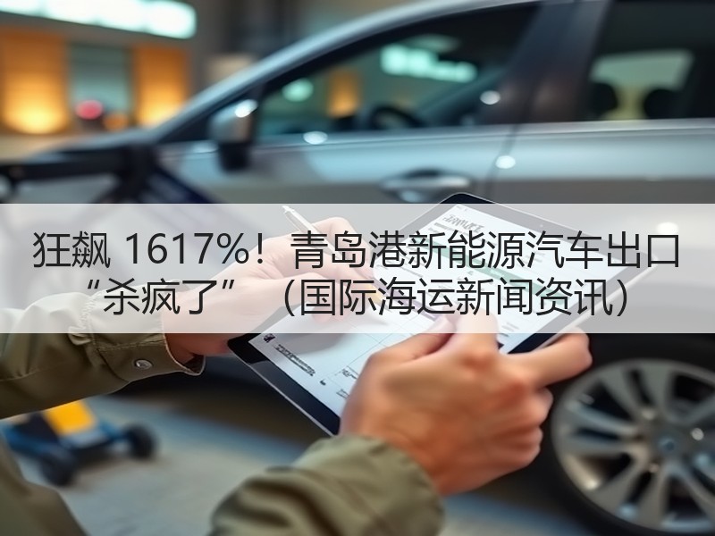 狂飙 1617%！青岛港新能源汽车出口 “杀疯了”（国际海运新闻资讯）