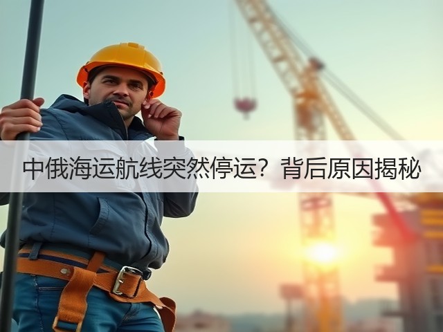 中俄海运航线突然停运？背后原因揭秘(图1)