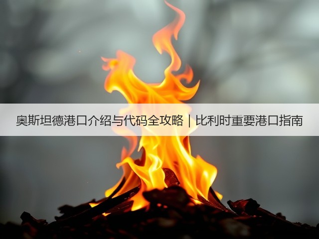 奥斯坦德港口介绍与代码全攻略|比利时重要港口指南(图3) 奥斯坦德港口介绍与代码全攻略|比利时重要港口指南(图3)