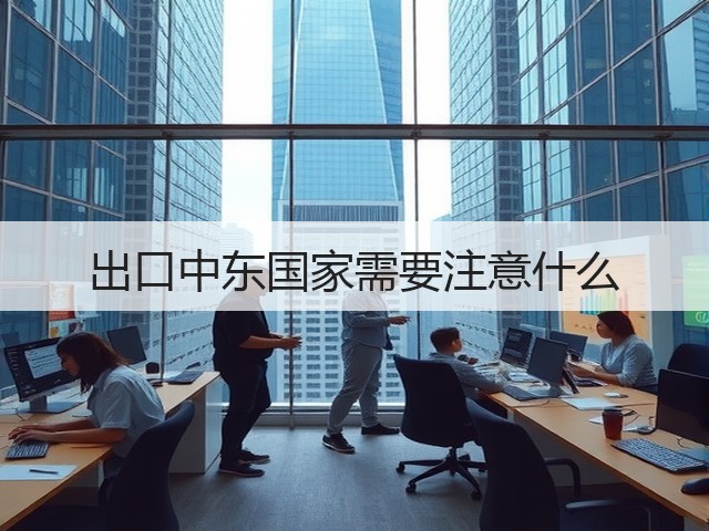 出口中东国家需要注意什么(图2) 出口中东国家需要注意什么(图2)