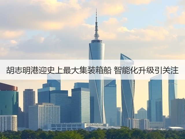胡志明港迎史上最大集装箱船 智能化升级引关注(图2) 胡志明港迎史上最大集装箱船 智能化升级引关注(图2)