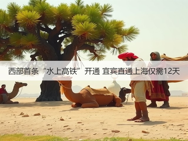 西部首条“水上高铁”开通 宜宾直通上海仅需12天(图1)