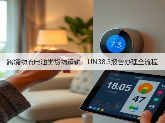 跨境物流电池类货物运输：UN38.3报告办理全流程(图1)