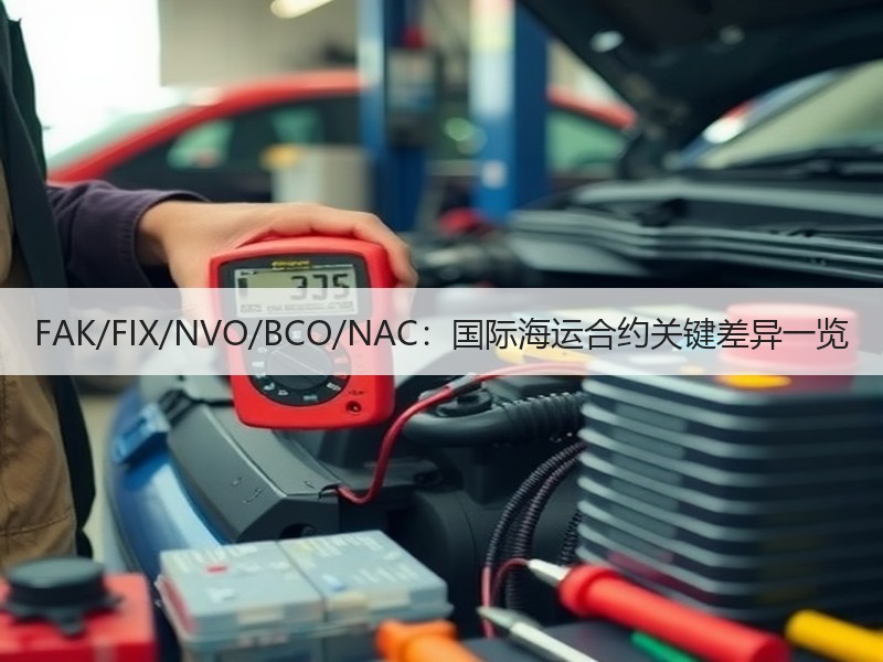 FAK/FIX/NVO/BCO/NAC：国际海运合约关键差异一览
