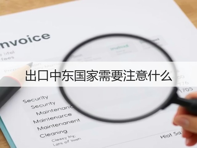 出口中东国家需要注意什么(图3) 出口中东国家需要注意什么(图3)