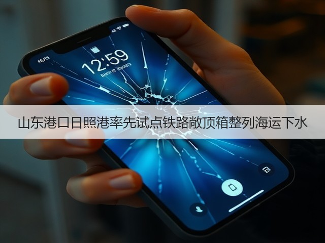 山东港口日照港率先试点铁路敞顶箱整列海运下水(图2) 山东港口日照港率先试点铁路敞顶箱整列海运下水(图2)