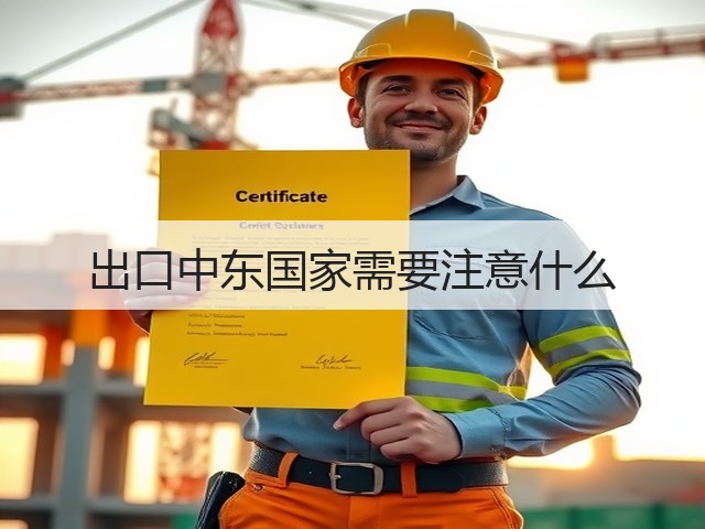 出口中东国家需要注意什么(图1) 出口中东国家需要注意什么(图1)