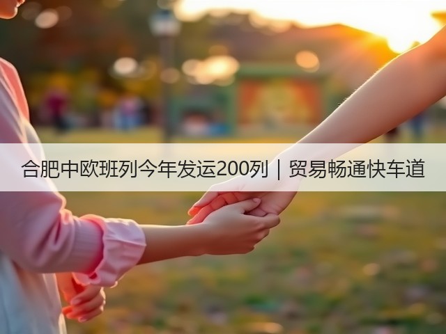 合肥中欧班列今年发运200列|贸易畅通快车道(图3) 合肥中欧班列今年发运200列|贸易畅通快车道(图3)