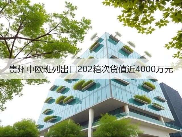 贵州中欧班列出口202箱次货值近4000万元(图2) 贵州中欧班列出口202箱次货值近4000万元(图2)