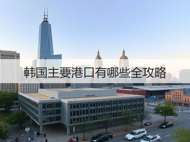 韩国主要港口有哪些全攻略(图1) 韩国主要港口有哪些全攻略(图1)