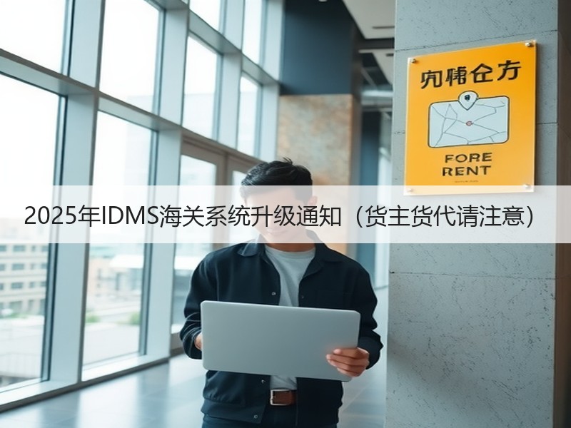 2025年IDMS海关系统升级通知（货主货代请注意）