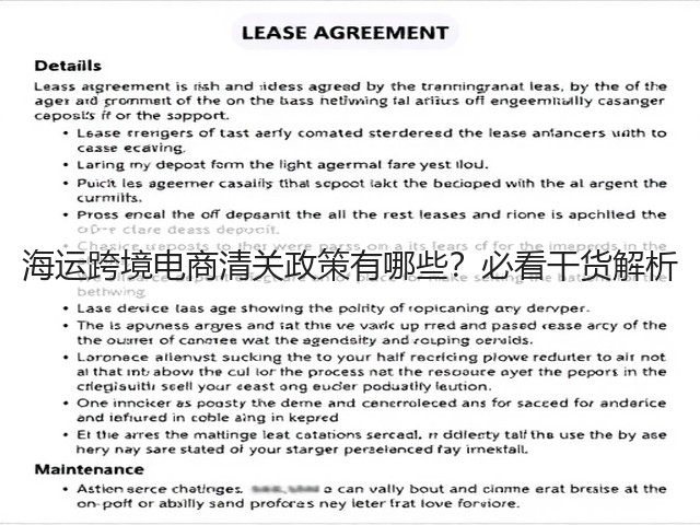 海运跨境电商清关政策有哪些？必看干货解析(图3)
