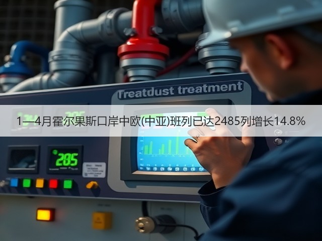 1—4月霍尔果斯口岸中欧(中亚)班列已达2485列增长14.8%(图3)