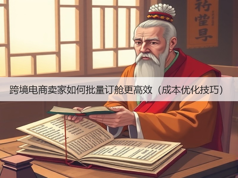 跨境电商卖家如何批量订舱更高效（成本优化技巧）