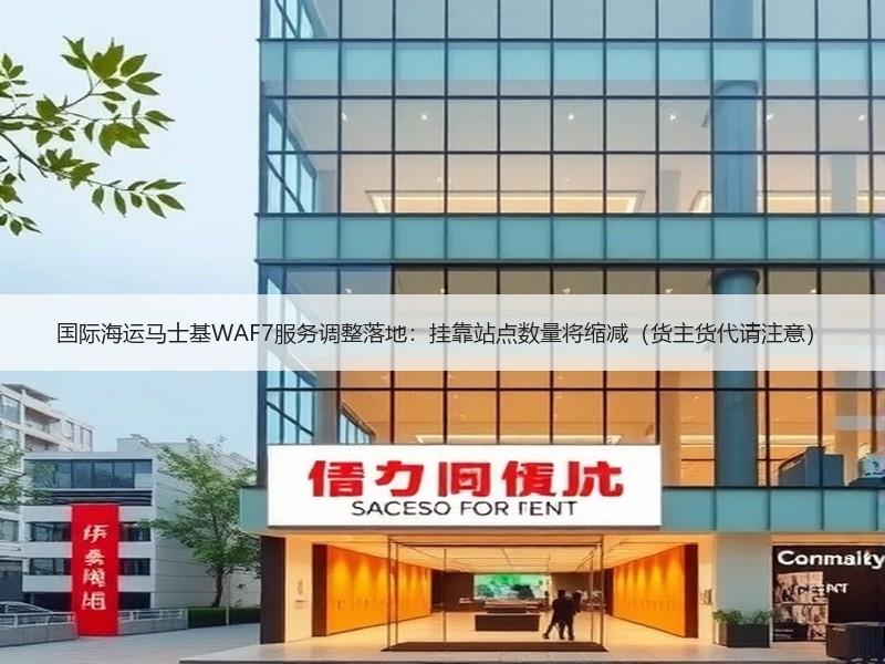 国际海运马士基WAF7服务调整落地：挂靠站点数量将缩减（货主货代请注意）