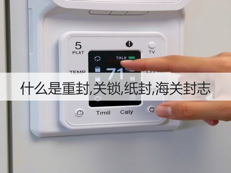 什么是重封,关锁,纸封,海关封志