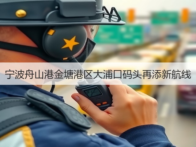 宁波舟山港金塘港区大浦口码头再添新航线(图1)