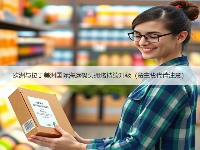 欧洲与拉丁美洲国际海运码头拥堵持续升级（货主货代请注意）(图1)