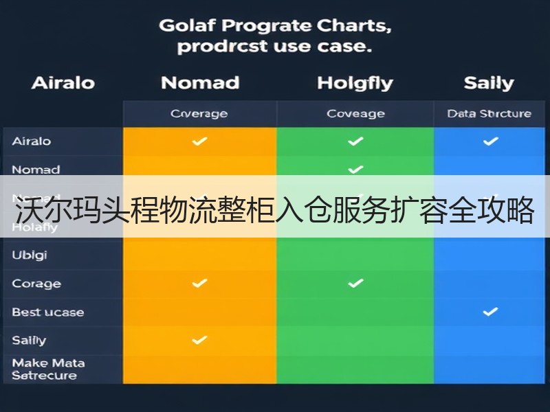 沃尔玛头程物流整柜入仓服务扩容全攻略
