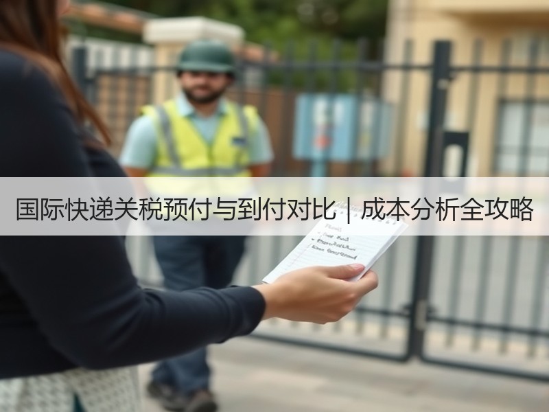 国际快递关税预付与到付对比｜成本分析全攻略