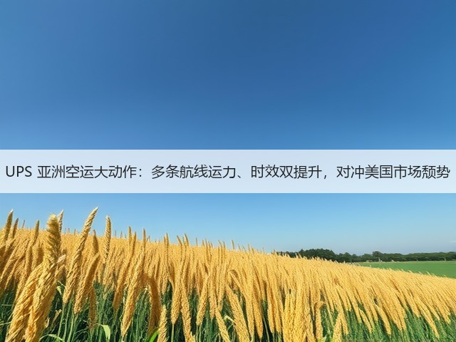 UPS 亚洲空运大动作:多条航线运力、时效双提升,对冲美国市场颓势(图2) UPS 亚洲空运大动作:多条航线运力、时效双提升,对冲美国市场颓势(图2)
