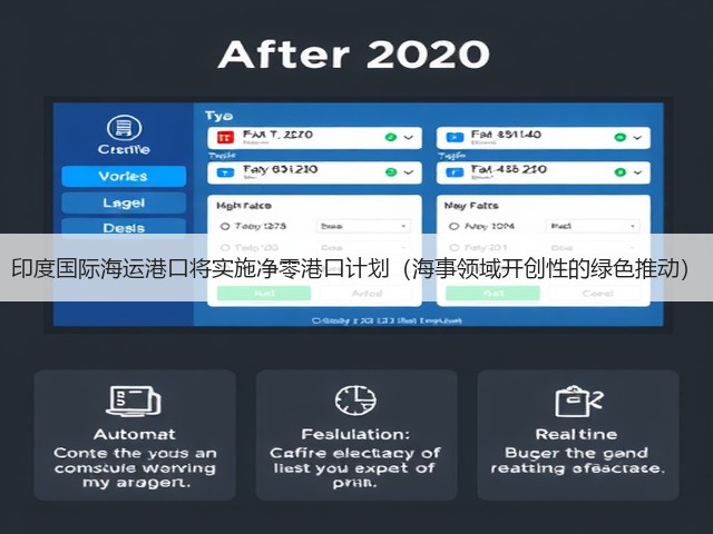 印度国际海运港口将实施净零港口计划（海事领域开创性的绿色推动）(图2)