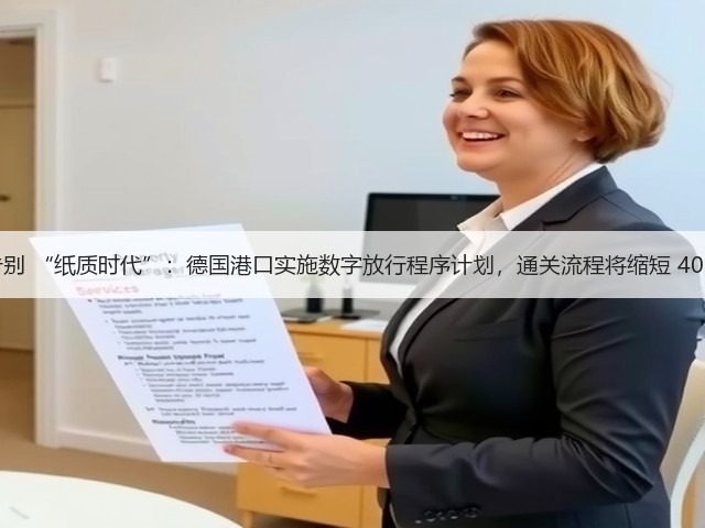 告别 “纸质时代”：德国港口实施数字放行程序计划，通关流程将缩短 40%(图3)