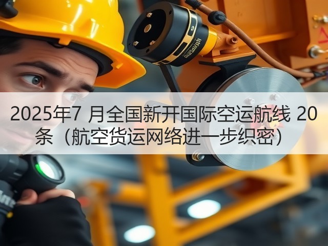 2025年7 月全国新开国际空运航线 20 条(航空货运网络进一步织密)(图1) 2025年7 月全国新开国际空运航线 20 条(航空货运网络进一步织密)(图1)