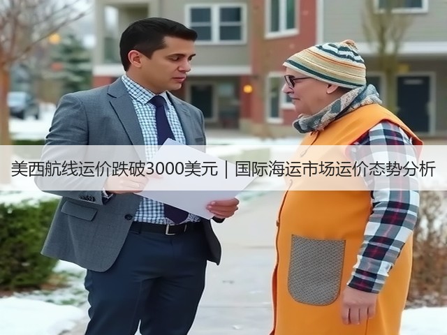 美西航线运价跌破3000美元｜国际海运市场运价态势分析(图1)