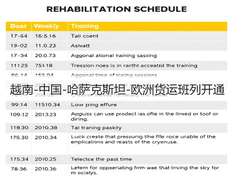 越南-中国-哈萨克斯坦-欧洲货运班列开通