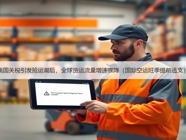 美国关税引发抢运潮后，全球货运流量增速骤降（国际空运旺季提前透支）(图1)