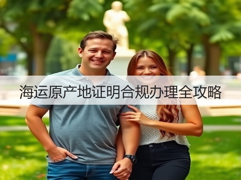 海运原产地证明合规办理全攻略