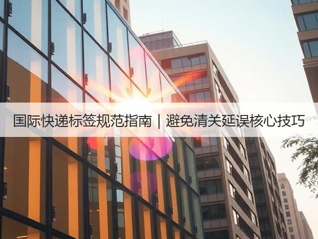 国际快递标签规范指南｜避免清关延误核心技巧(图1)