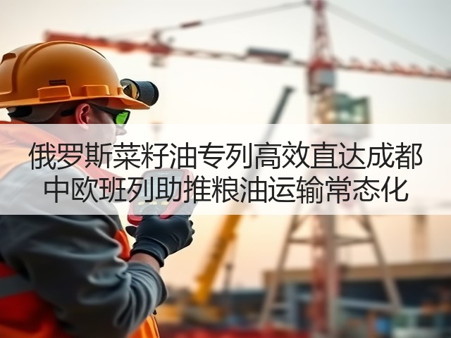 俄罗斯菜籽油专列高效直达成都 中欧班列助推粮油运输常态化(图1)