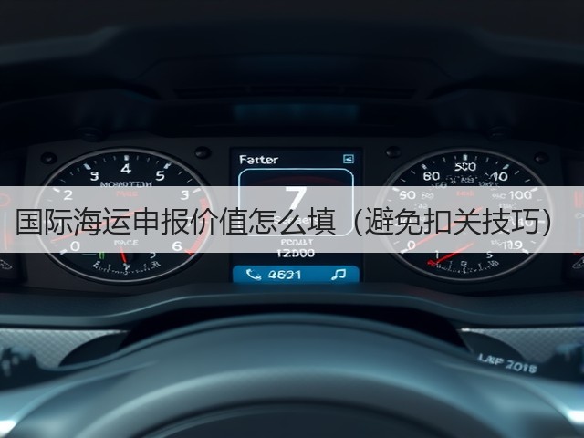 国际海运申报价值怎么填(避免扣关技巧)(图1) 国际海运申报价值怎么填(避免扣关技巧)(图1)