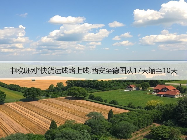 中欧班列*快货运线路上线,西安至德国从17天缩至10天(图3) 中欧班列*快货运线路上线,西安至德国从17天缩至10天(图3)