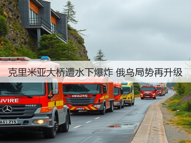 克里米亚大桥遭水下爆炸 俄乌局势再升级(图2) 克里米亚大桥遭水下爆炸 俄乌局势再升级(图2)