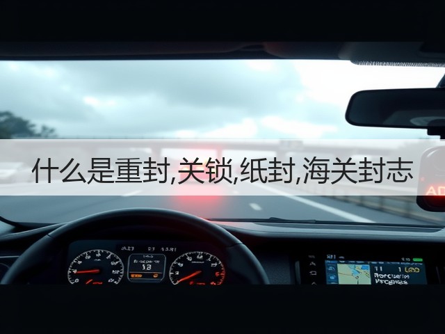 什么是重封,关锁,纸封,海关封志(图3)