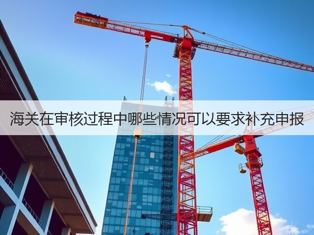 海关在审核过程中哪些情况可以要求补充申报(图2)
