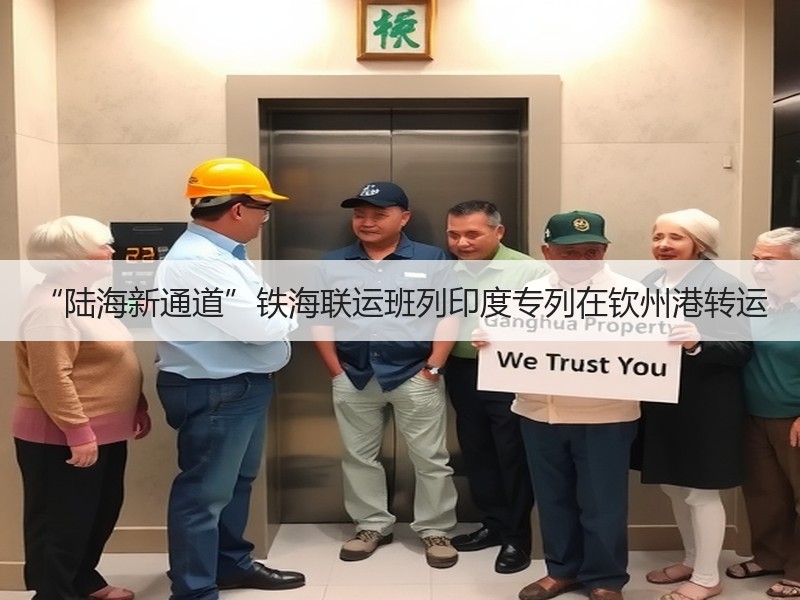 “陆海新通道”铁海联运班列印度专列在钦州港转运