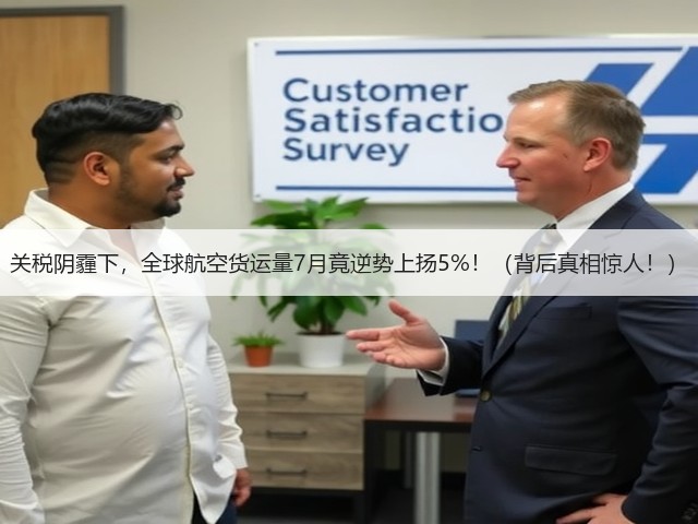 关税阴霾下，全球航空货运量7月竟逆势上扬5%！（背后真相惊人！）(图1)
