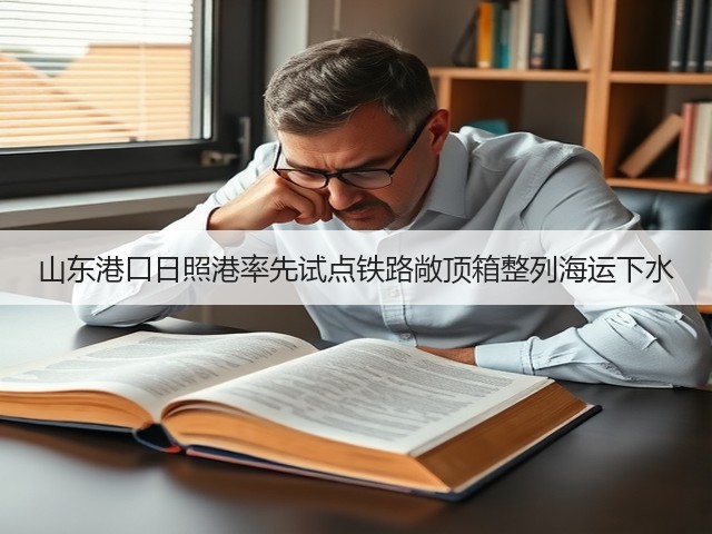 山东港口日照港率先试点铁路敞顶箱整列海运下水(图2) 山东港口日照港率先试点铁路敞顶箱整列海运下水(图2)